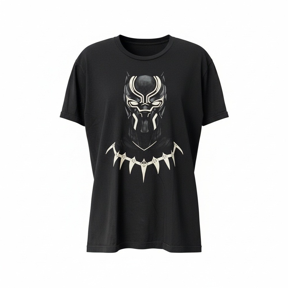 Marvel Black Panther Mask Mens XL‎ T Shirt Azura Superheroes Labs Graphic Tee